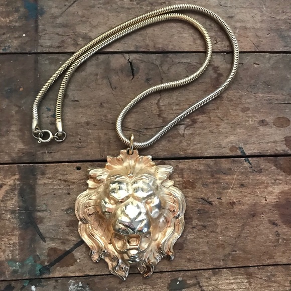 Vintage Napier lion necklace